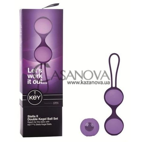 Основное фото Три вагинальных шарика Key Stella Balls II фиолетовые