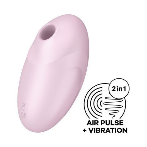 Основне фото Вакуумно-хвильовий стимулятор Satisfyer Vulva Lover 3 рожевий 11 см