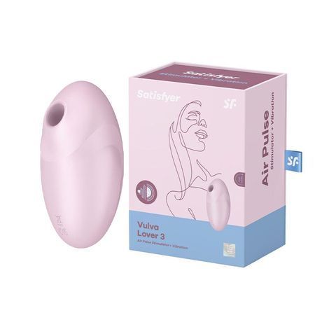 Основне фото Вакуумно-хвильовий стимулятор Satisfyer Vulva Lover 3 рожевий 11 см