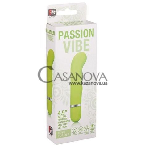 Основное фото Вибратор для точки G Passion Vibe салатовый 11,4 см