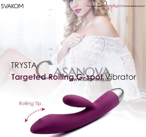 Основное фото Rabbit-вибратор Svakom Trysta фиолетовый 18,6 см