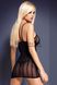 Додаткове фото Сукня із сітки Obsessive Dress D300 чорна