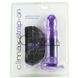 Дополнительное фото Страпон Climax Strap-on Purple Ice Dong & Harness Set фиолетовый 19 см