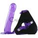 Додаткове фото Страпон Climax Strap-on Purple Ice Dong & Harness Set фіолетовий 19 см