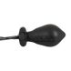 Додаткове фото Анальна пробка-розширювач Inflatable + Vibrating Butt Plug чорна 12,2 см