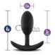 Додаткове фото Анальна пробка Vibra Slim Plug Medium чорна 10,1 см