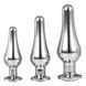 Додаткове фото Набір анальних пробок Pleasure Plug Set Gleaming Love сріблястий з прозорим