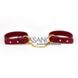 Додаткове фото Наручники Upko Luxury Italian Leather Thin Handcuff Bracelets червоні