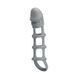 Дополнительное фото Стимулирующая насадка Lybaile Penis Sleeve With Ball Strap серая 17 см