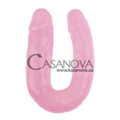 Основне фото Подвійний фалоімітатор Hi-Rubber Born To Create Pleasure 14 Inch рожевий 35 см