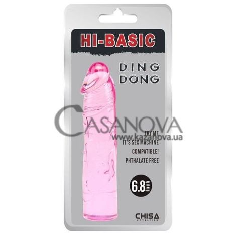 Основное фото Фаллоимитатор Hi-Basic Ding Dong 6,8 розовый 17,5 см