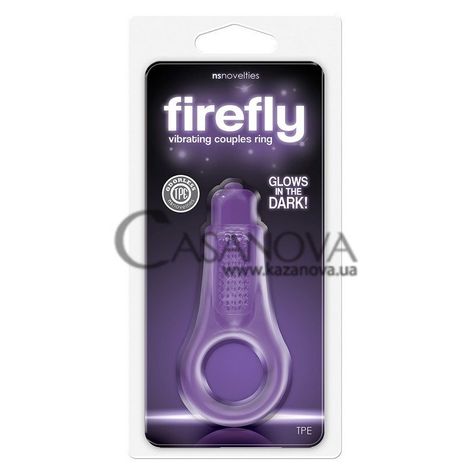 Основное фото Виброкольцо Firefly Vibrating Couples Ring фиолетовое 3 см