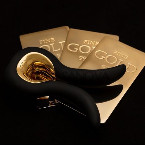 Основне фото Вібромасажер Gvibe Mini Gold чорний 10,5 см