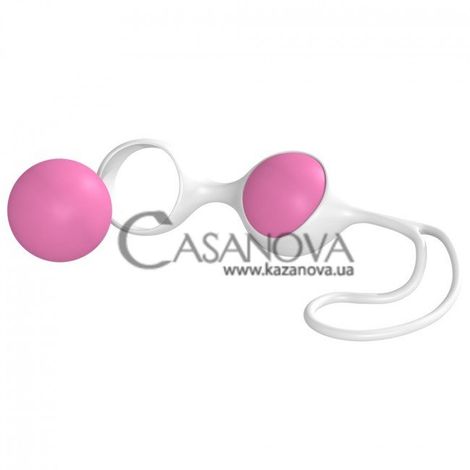 Основне фото Вагінальні кульки Discretion Love Balls біло-рожеві