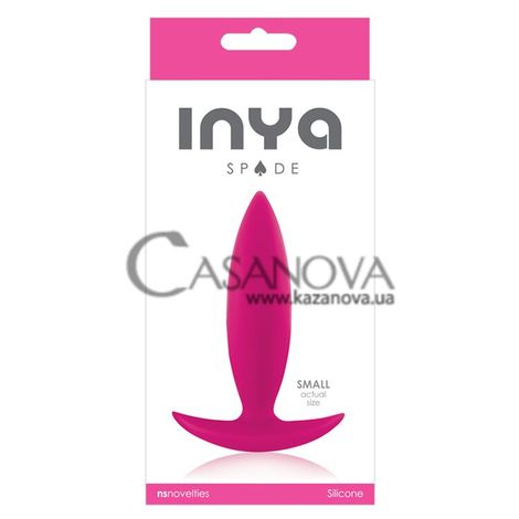Основне фото Анальна пробка Inya Spade Small рожева 10,2 см