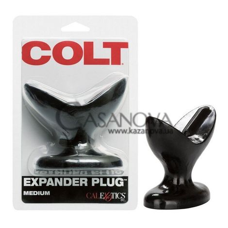 Основное фото Средняя анальная пробка Colt Expander Plug Medium чёрная 8,9 см