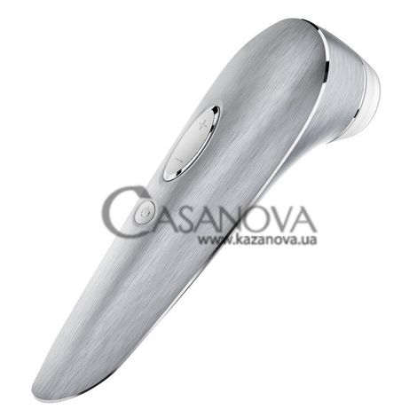 Основне фото Вакуумний кліторальний стимулятор Satisfyer Luxury High Fashion сріблястий 16 см