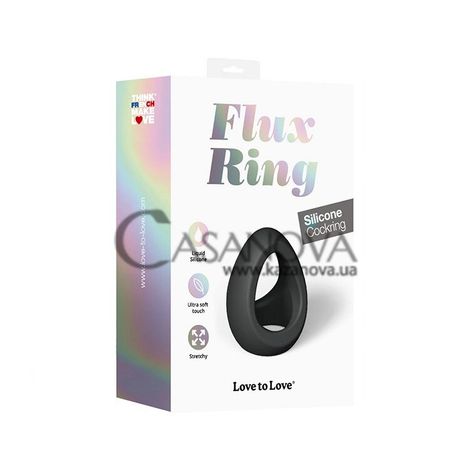 Основное фото Двойное эрекционное кольцо Love To Love Flux Ring чёрное
