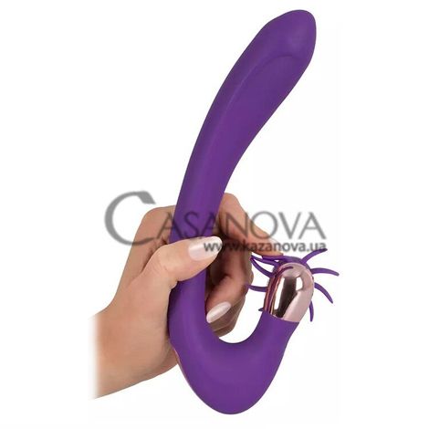 Основное фото Клиторально-вагинальный вибратор для точки G с подогревом Javida Warming Vibe With Clit Teaser фиолетовый 23 см