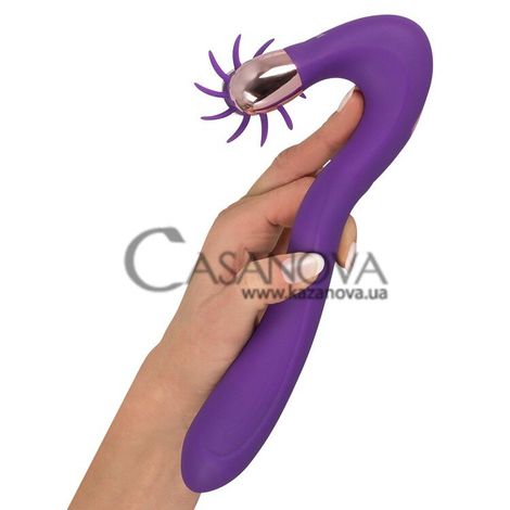 Основное фото Клиторально-вагинальный вибратор для точки G с подогревом Javida Warming Vibe With Clit Teaser фиолетовый 23 см