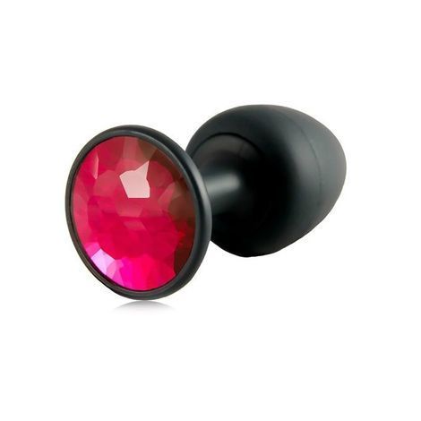 Основное фото Анальная пробка Dorcel Geisha Plug Ruby L чёрно-красная 9 см