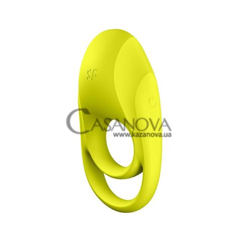 Основное фото Двойное эрекционное кольцо с вибрацией Satisfyer Spectacular Duo жёлтое