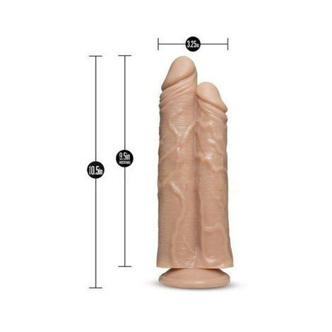 Основне фото Подвійний фалоімітатор Dr. Double Stuffed тілесний 26,7 см