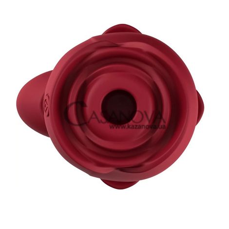 Основное фото Двухсторонний вибратор Rose Vibrator Boss Series красный 17 см
