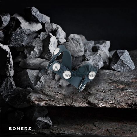 Основное фото Эрекционное кольцо Boners V-shape Ball Splitter серое