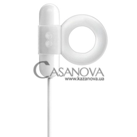 Основное фото Кольцо-стимулятор с вибрацией iSex USB Luv Ring белое