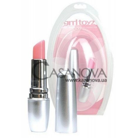Основне фото Міні-вібратор Incognito Lipstick Vibe сріблястий 9 см