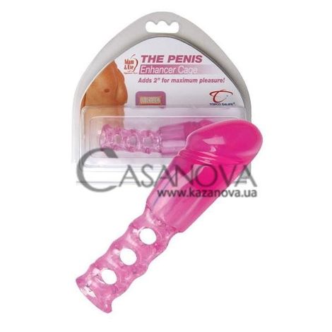 Основное фото Насадка-удлинитель для пениса The Penis Enhancer Cage розовая