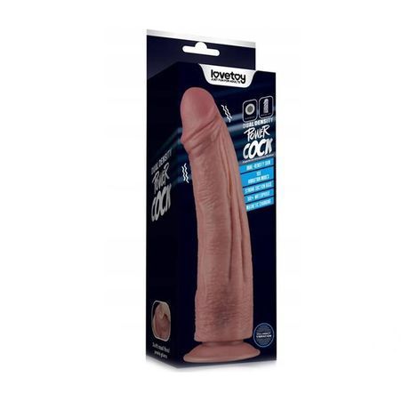 Основное фото Реалистичный вибратор на присоске для фистинга Lovetoy 10.5'' Vibrating Dual Density Power Cock телесный 26,8 см