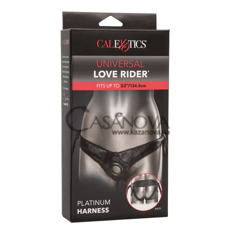Основное фото Трусики для страпона California Exotic Novelties Universal Love Rider Platinum Harness чёрные