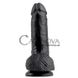 Додаткове фото Фалоімітатор на присоску King Cock 7 чорний 18 см