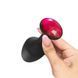Дополнительное фото Анальная пробка Dorcel Geisha Plug Ruby L чёрно-красная 9 см