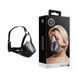 Додаткове фото Намордник з кляпом-кулькою Ouch! Head Harness with Mouth Cover and Solid Ball Gag чорний
