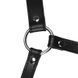 Додаткове фото Намордник з кляпом-кулькою Ouch! Head Harness with Mouth Cover and Solid Ball Gag чорний