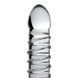 Додаткове фото Скляний фалоімітатор для фістингу Master Series Behemoth Ribbed XL Dildo прозорий 31 см