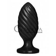 Основное фото Анальная пробка Platinum Premium Silicone The Swirl чёрная 13 см
