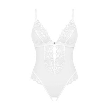 Основное фото Боди с доступом Obsessive Heavenlly Crotchless Teddy белый