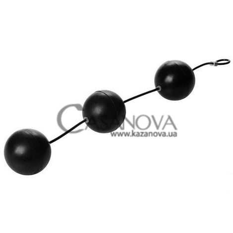 Основное фото Анальные шарики XXL Triple Silicone Beads чёрные
