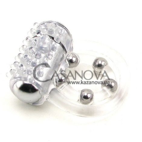 Основное фото Виброкольцо-стимулятор Maximus Ring 5 Stroke Beads прозрачное