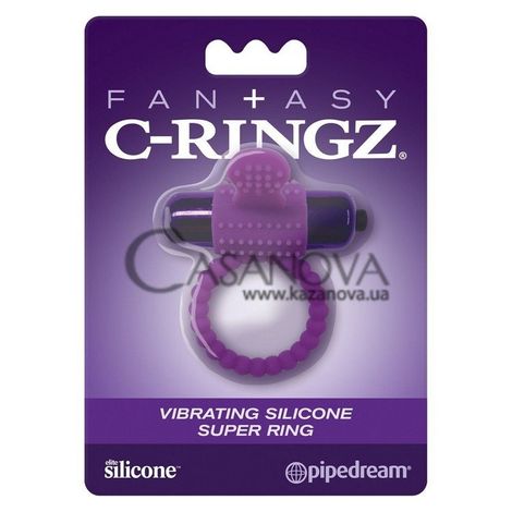 Основне фото Віброкільце Fantasy C-Ringz Vibrating Silicone Super Ring фіолетове