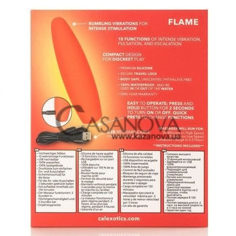 Основне фото Вібромасажер Red Hot Flame червоний 12,1 см