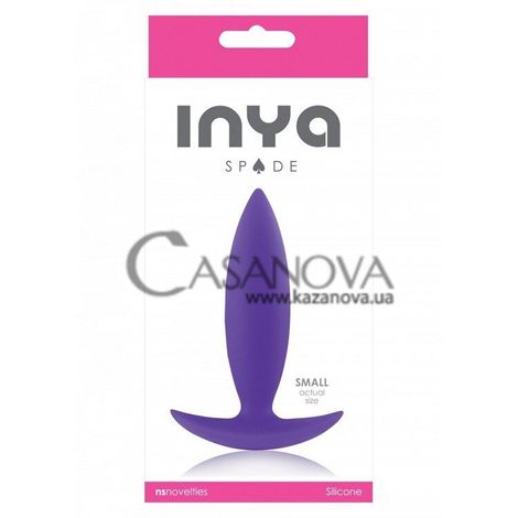 Основное фото Анальная пробка Inya Spade Small фиолетовая 10,2 см