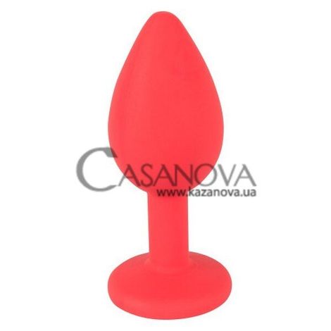 Основное фото Анальная пробка Colorful Joy Jewel Red Plug Small красная 7,2 см