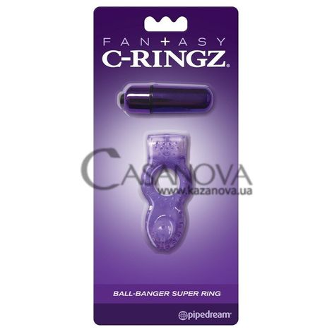 Основне фото Віброкільце-стимулятор Fantasy C-Ringz Ball-Banger Super Ring фіолетове