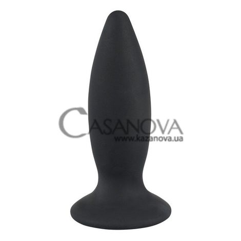 Основное фото Анальная вибропробка Black Velvets Rechargeable Plug Small чёрная 11 см