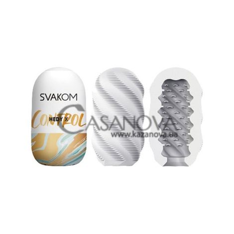 Основное фото Набор из 5 мастурбаторов-яиц Svakom Control Hedy X полупрозрачный